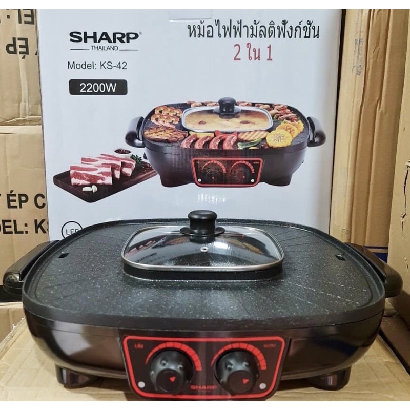🦚Bếp Lẩu nướng điện SHARP KS42. Bảo hành 12tháng