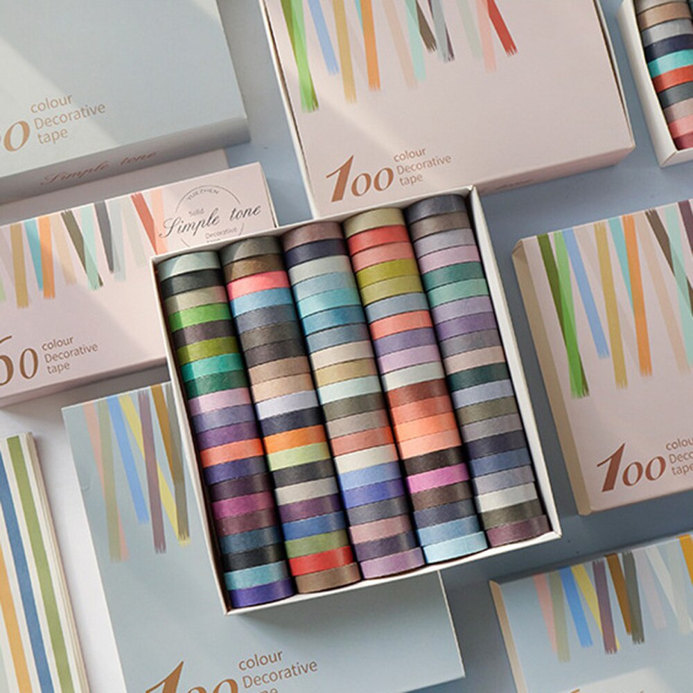 Cuộn Washi Tape Random Màu (1 Cuộn)
