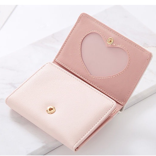 Ví bóp nữ ngắn mini cầm tay chất liệu da cao cấp có thể bỏ túi nhiều ngăn YADASI STORE VN03
