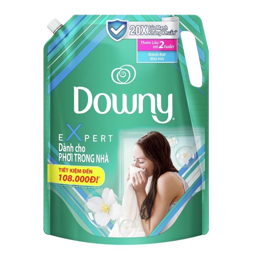 Túi nước xả vải dành cho phơi trong nhà Downy Expert 2.3lit