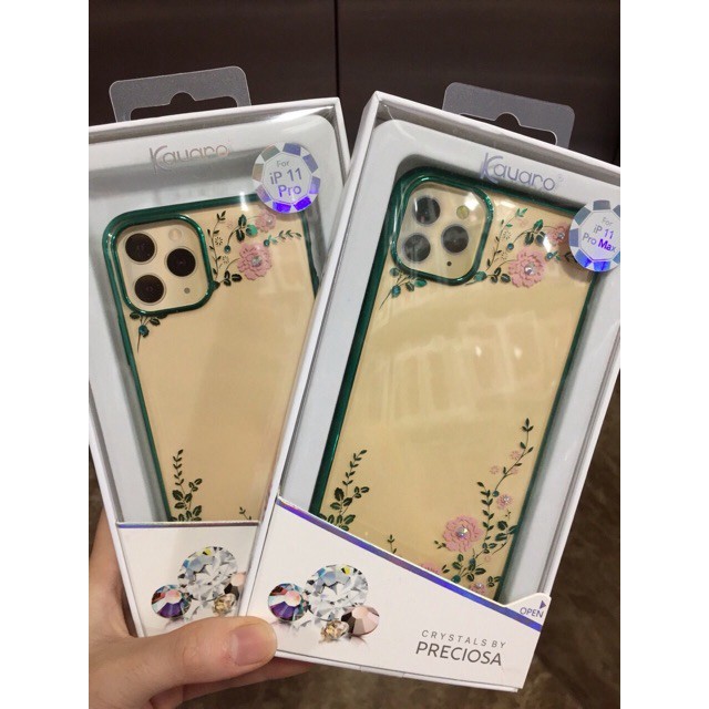 Ốp Kavaro  lưng cứng đính hoa đá Ip13/ Ip13pro/ Ip13 pro MAX ♥️♥️