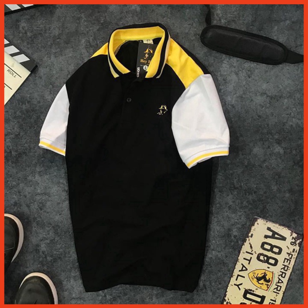 Áo Thun Cổ Bẻ Nam Hey Boy Phối HaHo Chất Lượng Giá Rẻ Bền Đẹp | BigBuy360 - bigbuy360.vn