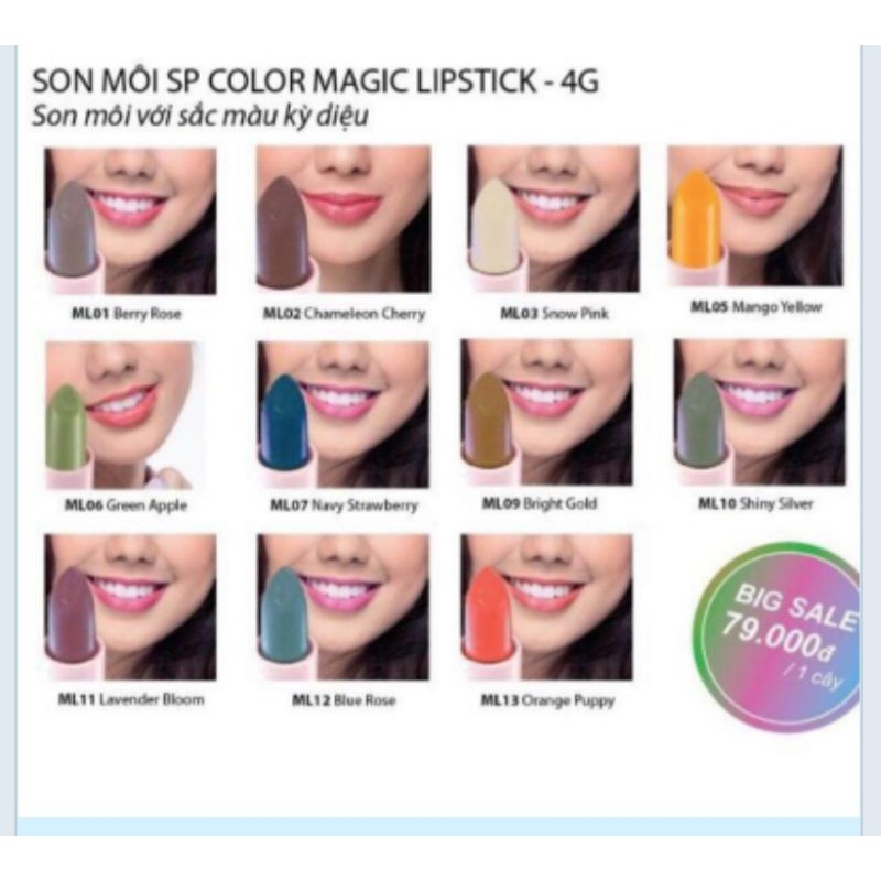 son môi sắc màu biến đổi diệu kỳ