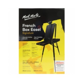 Giá vẽ Mont Marte Black French Box Easel kèm palette gỗ