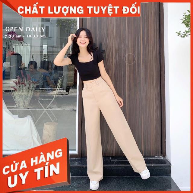 QUẦN TÂY SUÔNG DÁNG SIÊU DÀI 100cm vải dày đẹp ko giãn- hình thật shop chụp | BigBuy360 - bigbuy360.vn