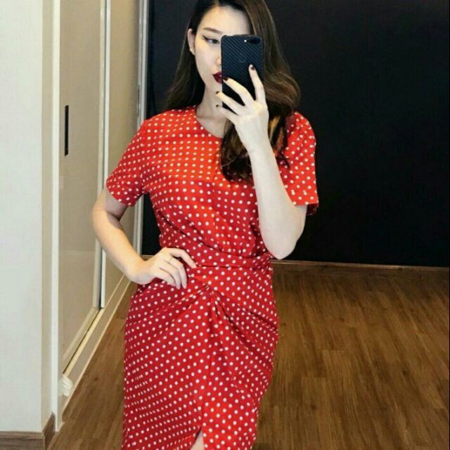 Đầm Body Chấm Bi