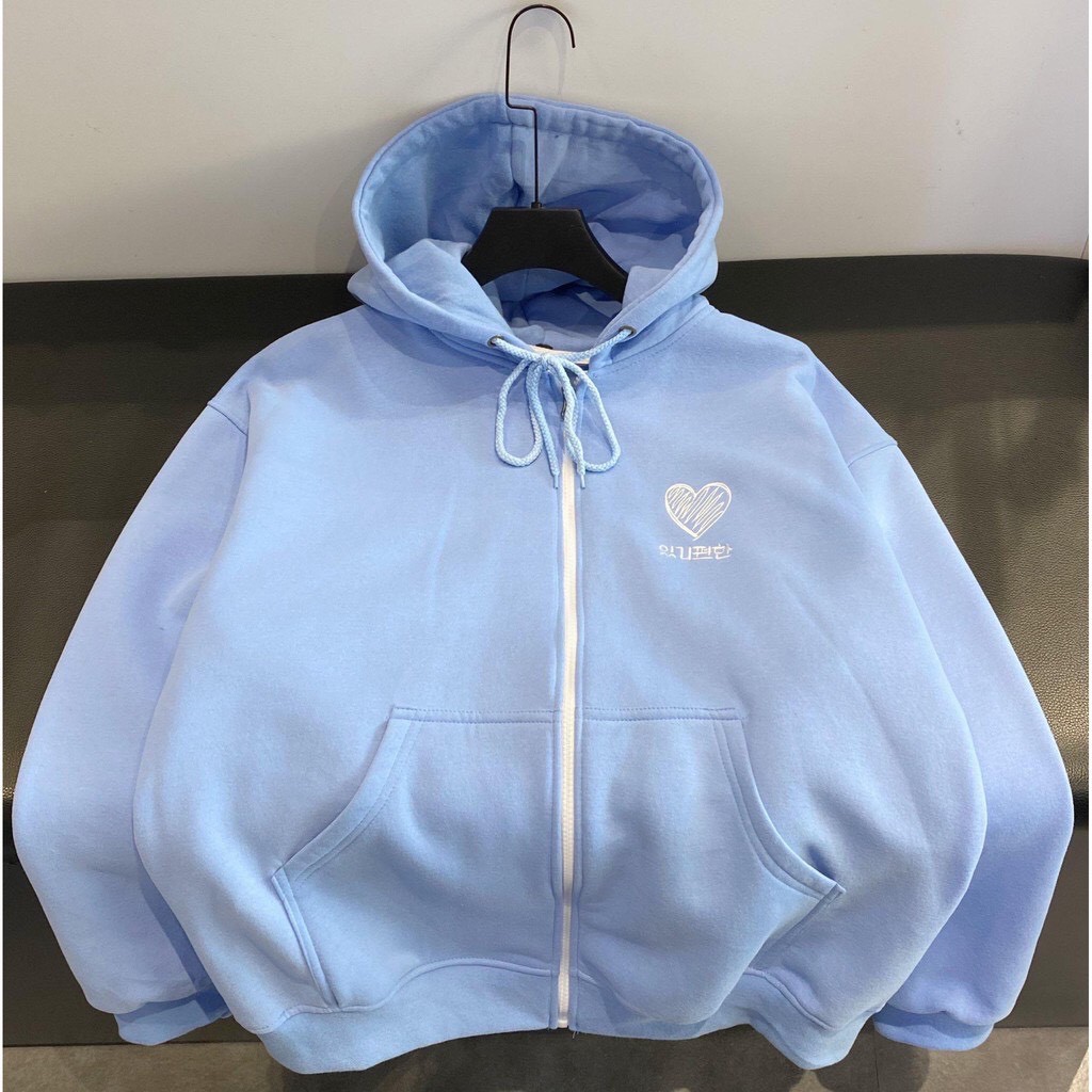 Áo khoác unisex G-ALPHA Nỉ Hàn Quốc Heart, áo khoác hoodie ulzzang G-ALPHA - C005 | BigBuy360 - bigbuy360.vn