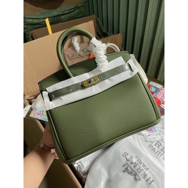 Túi Hm birkin tay cầm tặng kèm khăn size 25