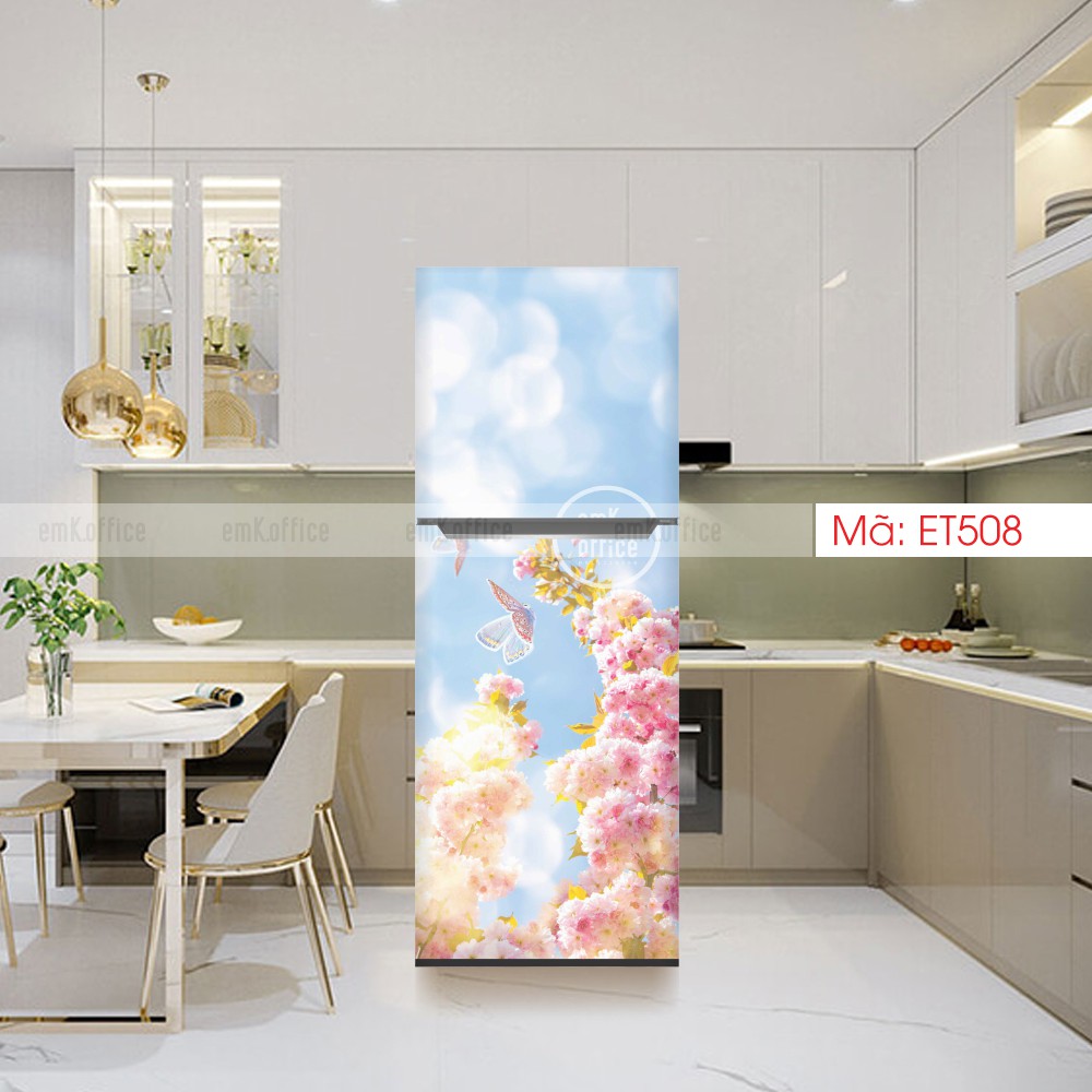 Decal dán tủ lạnh, miếng dán tủ lạnh mẫu cute - CB1