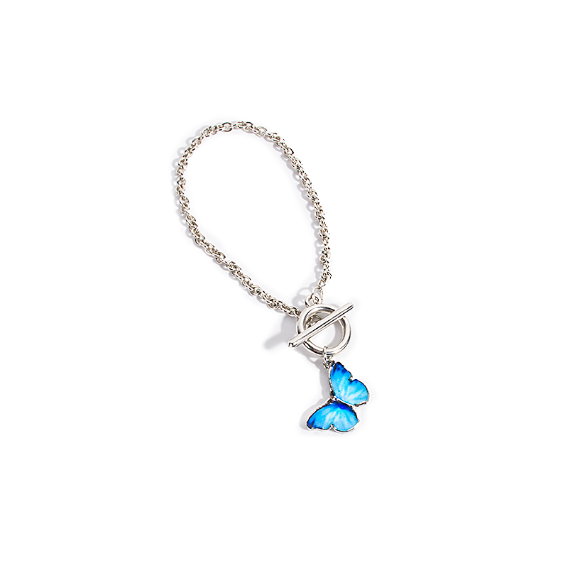 Blue butterfly bracelet Korean vintage