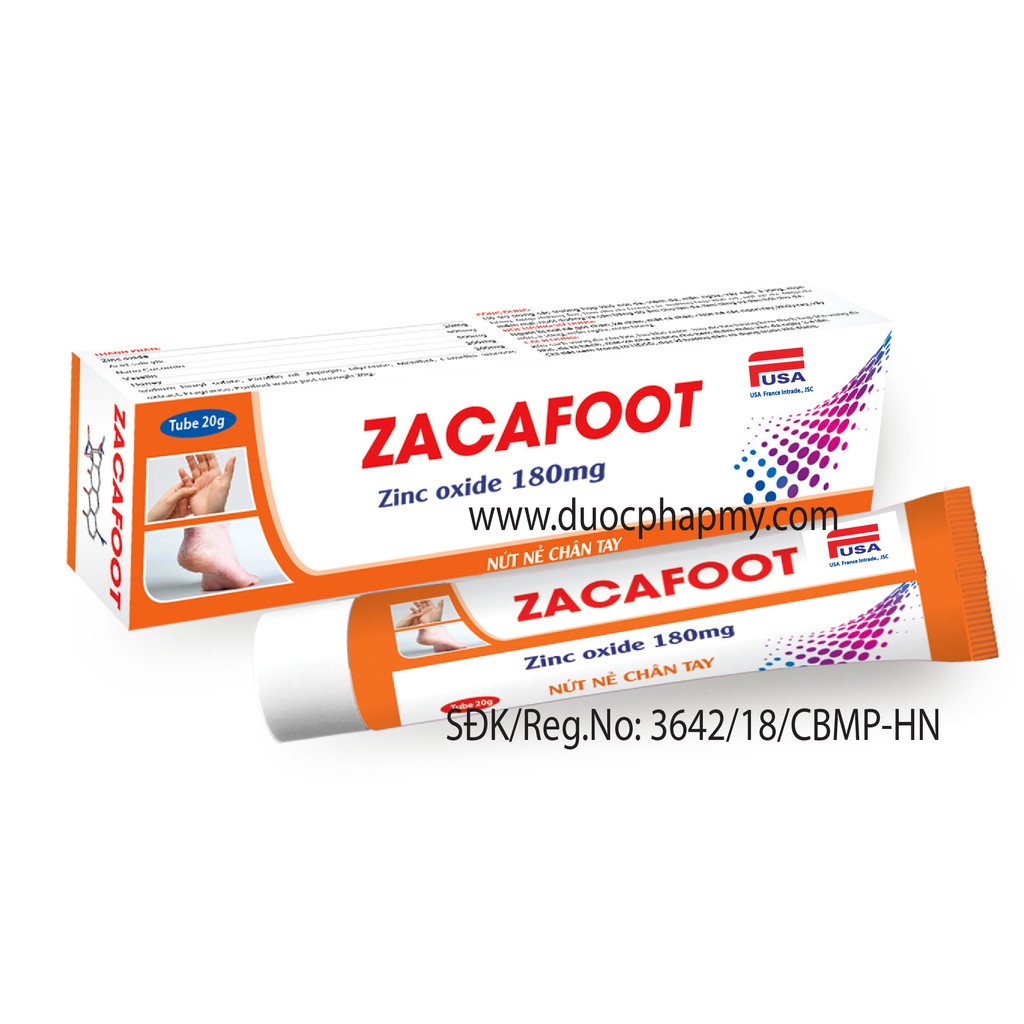 Chuyên: Nứt nẻ gót chân, tay:  ZACAFOOT