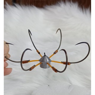 Lưỡi câu lục tỳ, chì đúc thép đen đủ size 8.10.12.14.16