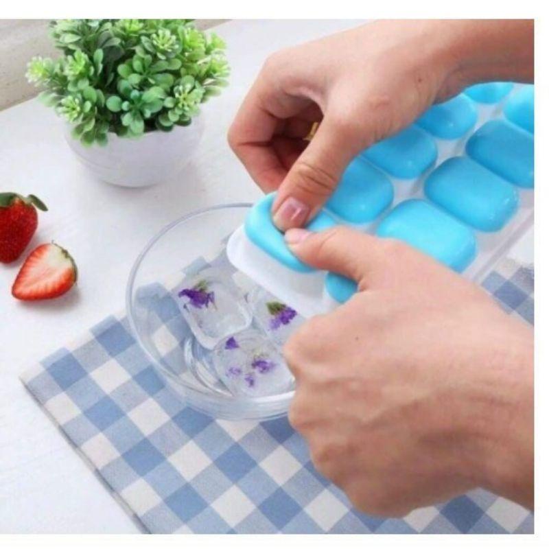 Khay đá, khay trữ đông đế silicon - BPA free - an toàn cho bé , tiện lợi cho mẹ