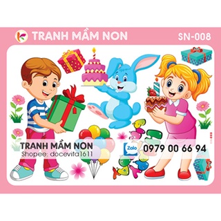 Decal mầm non - góc sinh nhật sn-008