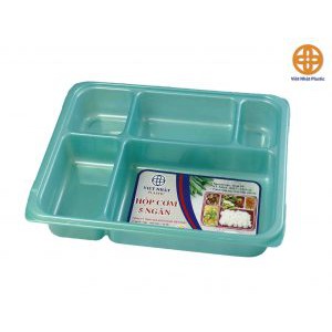 Khay cơm nhựa 5 ngăn Việt Nhật