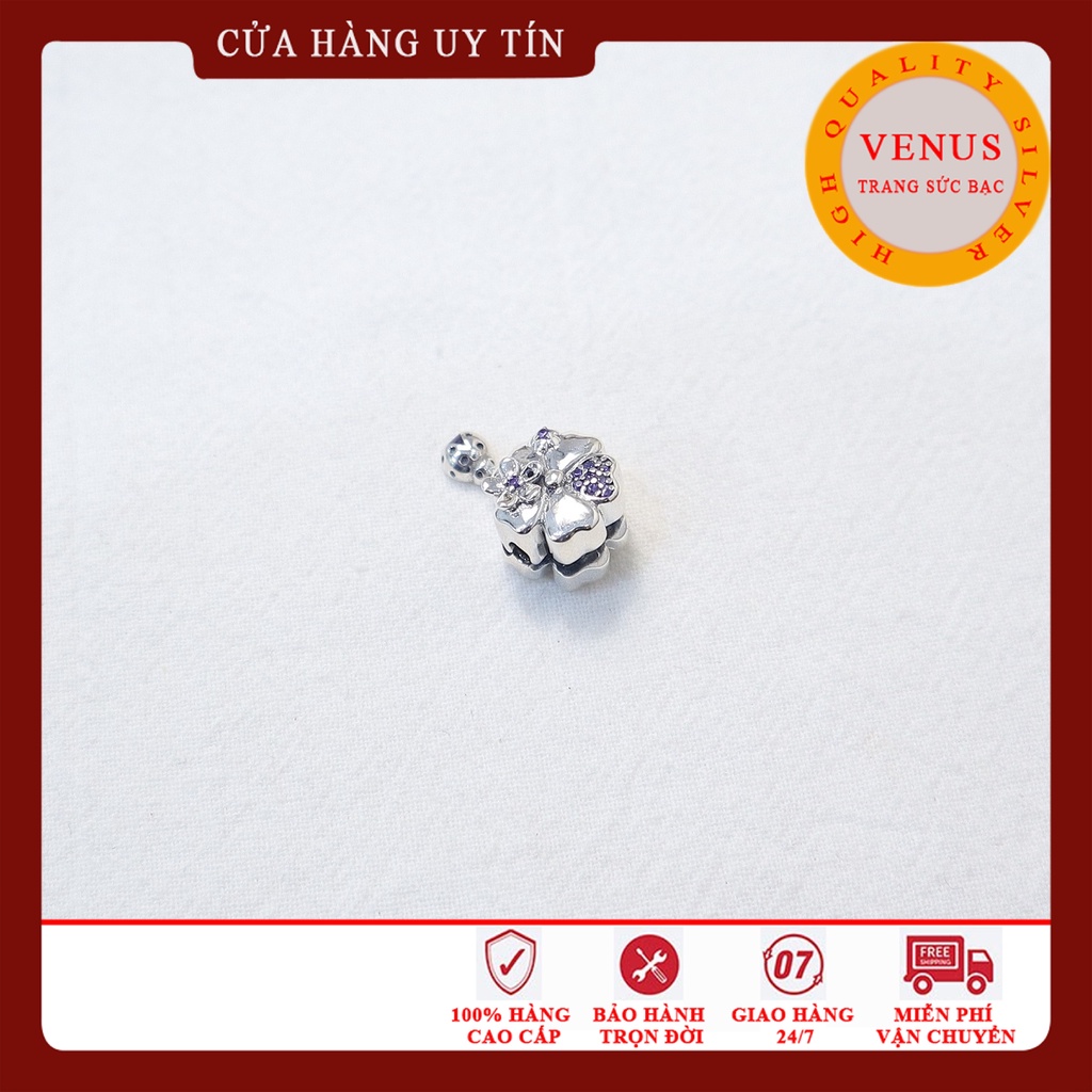 Khóa vòng charm hình hoa bọ rùa- Mã sản phẩm VENUSK14