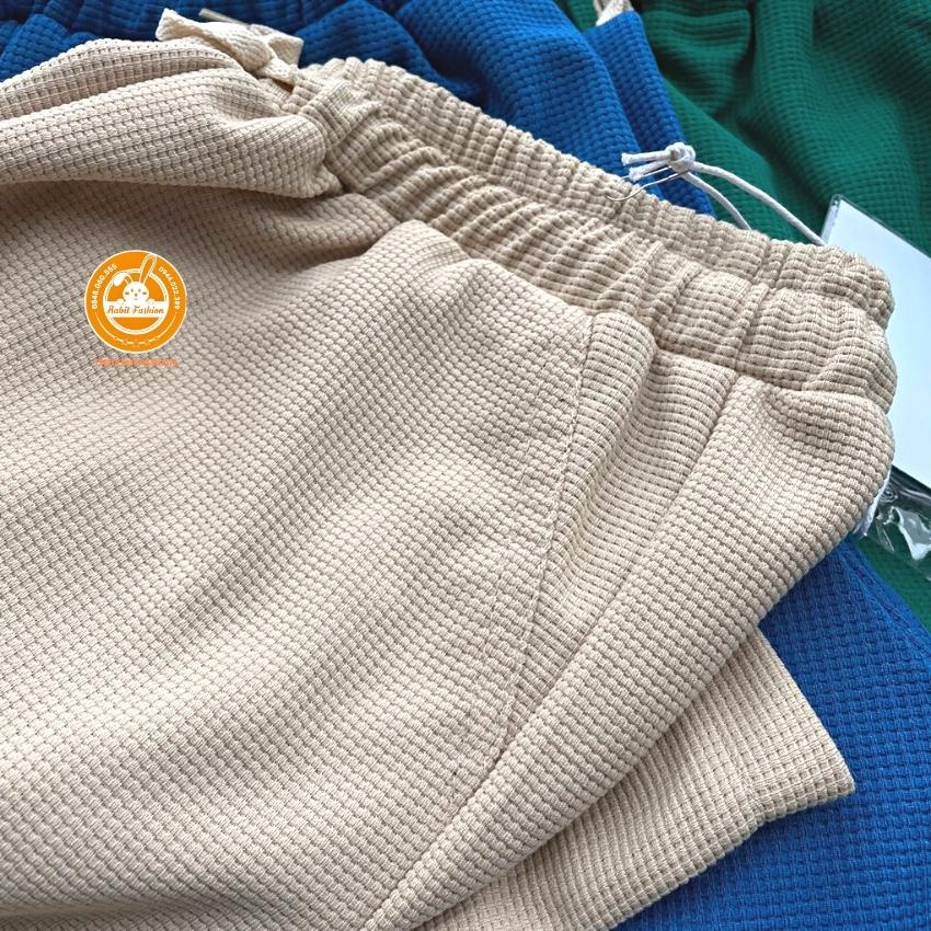 Quần Ống Rộng Chất Xốp Dây Rút Bản To Lưng Cao 5 Màu - thoyeufashion