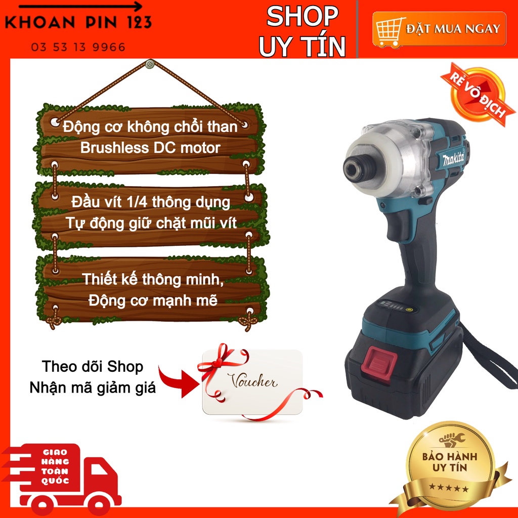 Thân máy chuyên vít Makita không chổi than loại 1