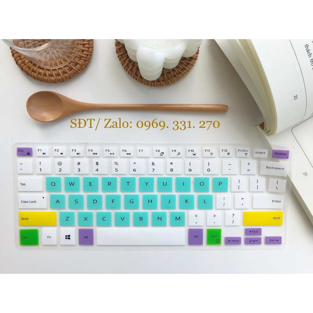 Tấm silicon phủ bàn phím Laptop Dell Inspiron 14" 7000 7460 7472