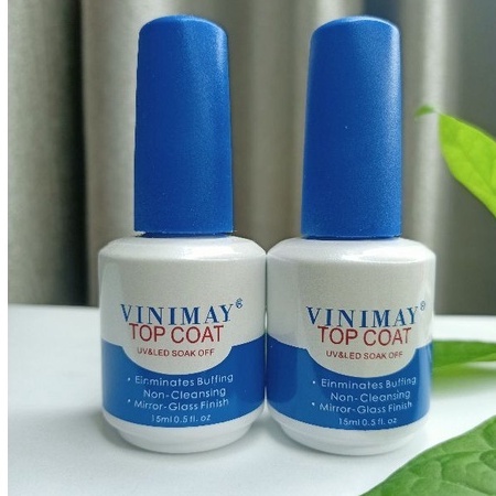 Chai sơn gel Phủ bóng, Top Coat Vinimay loại 15ml