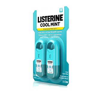 Xịt thơm miệng Listerine Cool Mint Pocketmist ( Vỉ 2 xịt thơm )