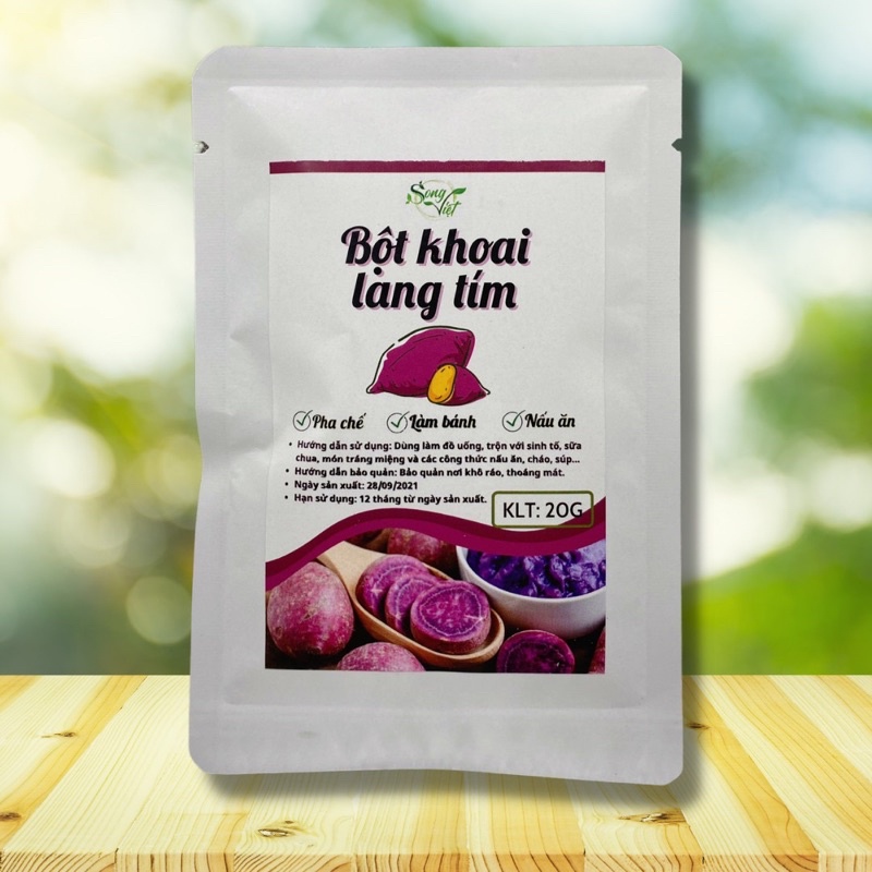 Bột khoai lang tím làm bánh, tạo màu, pha chế gói 20G Song Việt