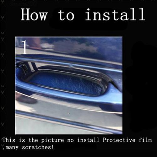 Bộ 4 miếng dán bảo vệ tay nắm cửa xe ô tô