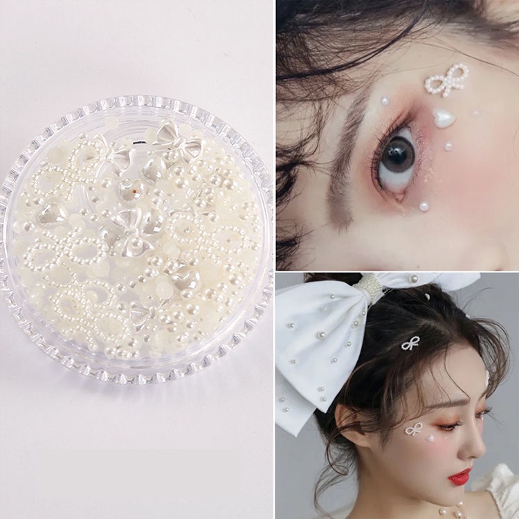 Miếng Dán Trang Điểm Mắt Lấp Lánh Tạo Hiệu Ứng Kim Cương Sáng Bóng