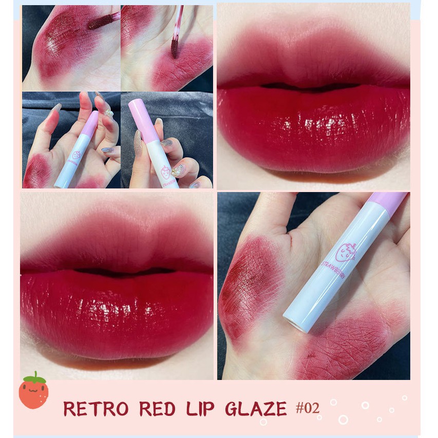 Set 05 cây son kem lì KTE 💕𝑭𝒓𝒆𝒆𝒔𝒉𝒊𝒑💕 son dưỡng môi nội địa trung quốc Air Velvet Lip Glaze màu hoa quả. | BigBuy360 - bigbuy360.vn