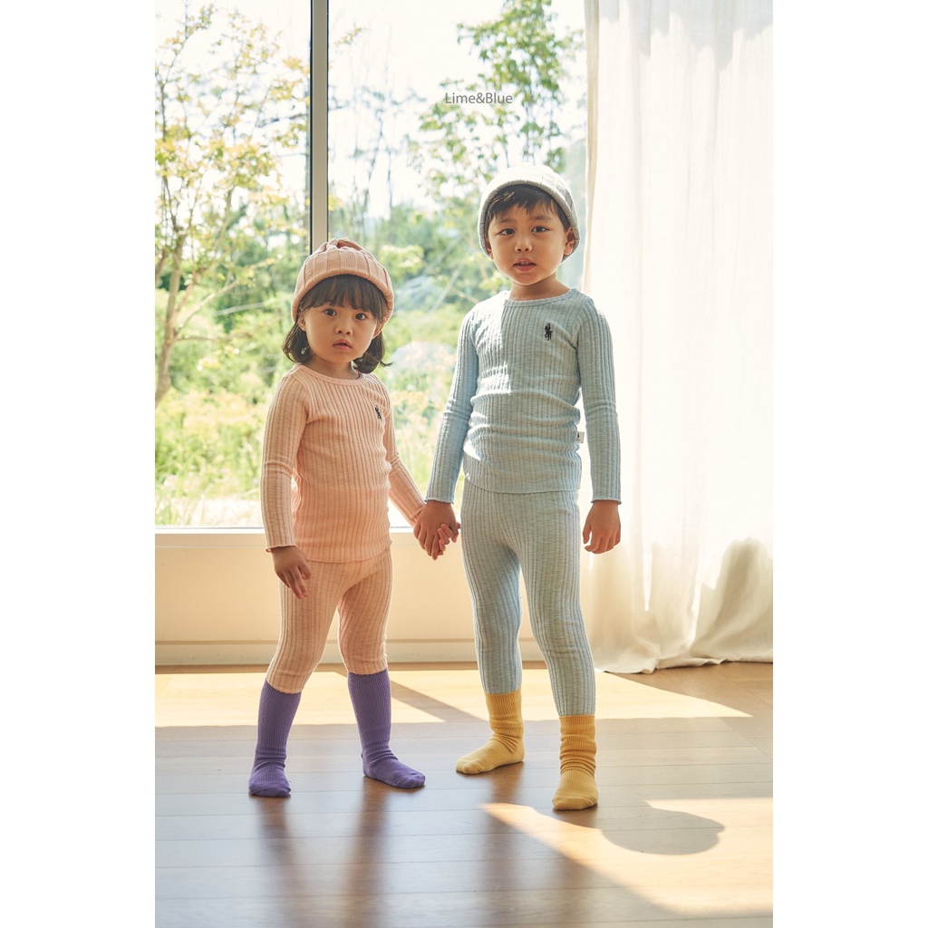 Lime&Blue Bộ đồ Gân Rapha cho bé gái , bé trai Hàn Quốc