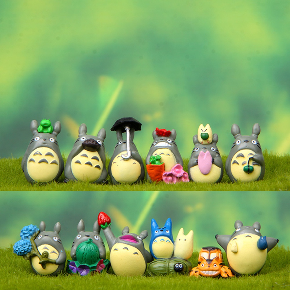 Set 12 mô hình Totoro mini trang trí tiểu cảnh