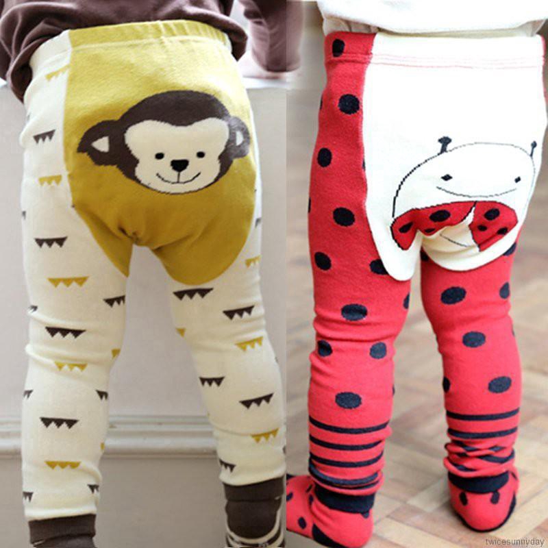 Quần legging giữ ấm in họa tiết động vật xinh xắn cho bé