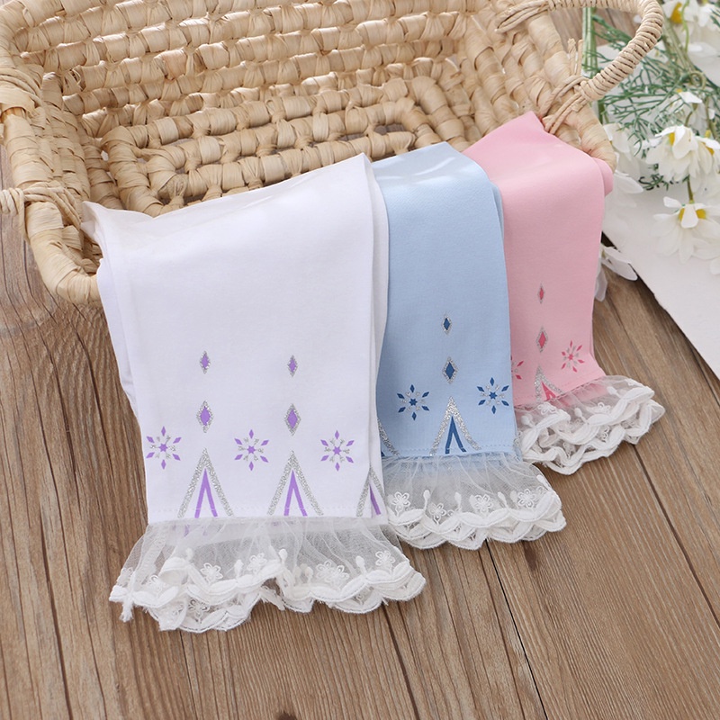 Quần Legging Lửng In Họa Tiết Công Chúa Băng Giá Thời Trang Hàn Quốc Hàng Mới Dành Cho Bé Gái 2022