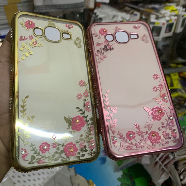 Ốp lưng samsung J3 (2015), J3 (2016), j2 prime , G530 / grand prime hoa đính đá