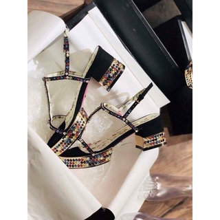 Sandal đế đính đá đủ màu