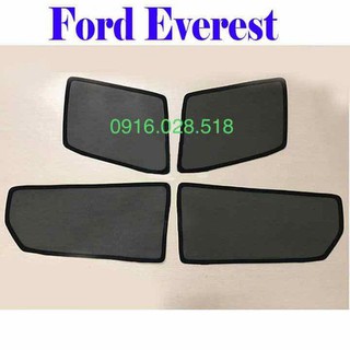 FORD EVEREST 2021-2020-2019-2018-2017 BỘ 4 TẤM CHẮN NẮNG NAM CHÂM CỬA XE Ô TÔ LOẠI 1