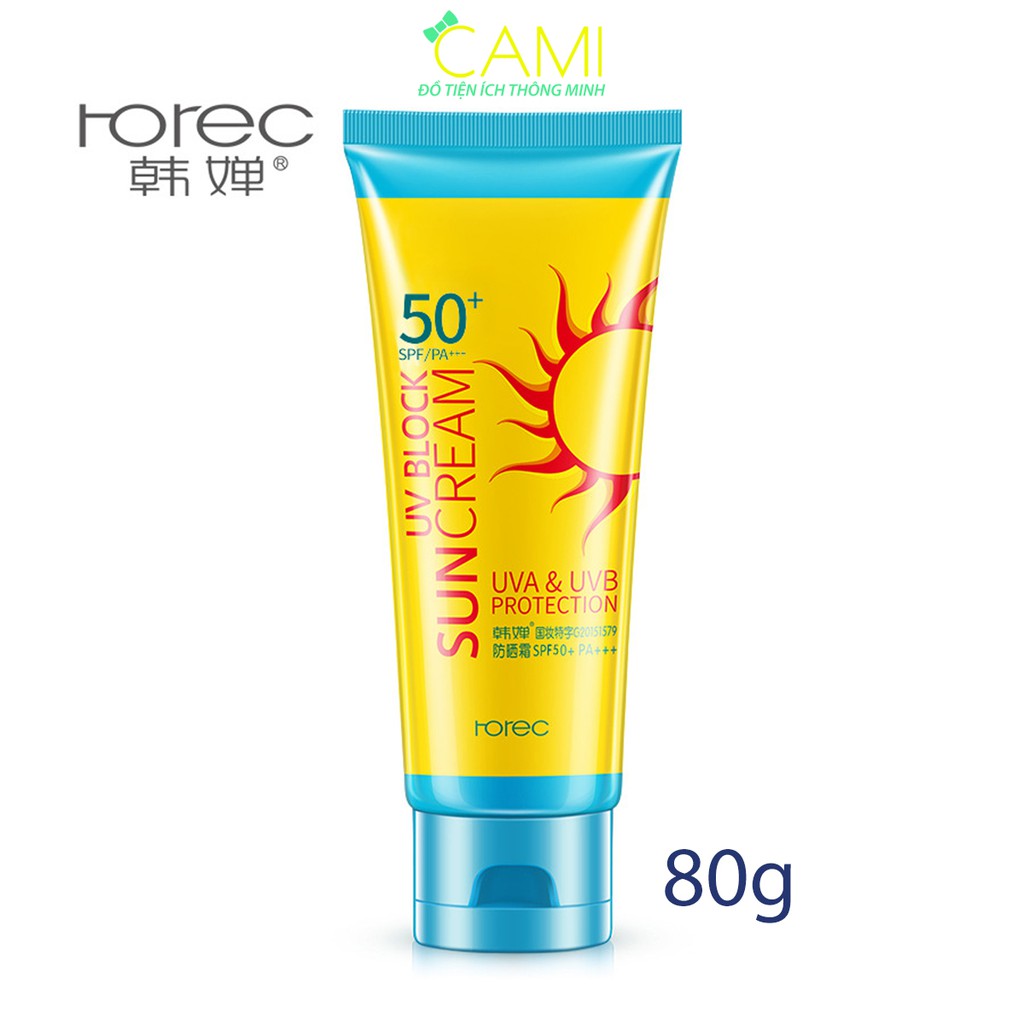 Kem chống nắng SPF50+ mỏng nhẹ và không bóng nhờn - Cami - MP008