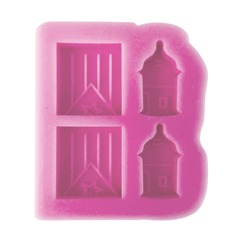 Khuôn Silicone Làm Mặt Trang Sức Thủ Công DIY Hình Lá Cờ Ếch