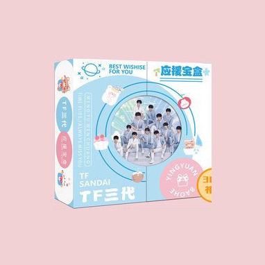 Hộp quà GIA TỘC TF poster postcard bookmark banner huy hiệu ảnh dán idol thần tượng hoa ngữ
