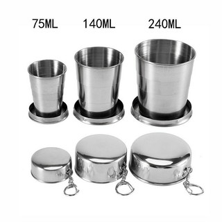 Cốc Xếp Du Lịch Inox dung tích 250ml