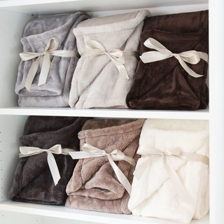 Flannel san hô lông cừu giả cừu len mini chăn gối khăn mùa đông che chân chăn nhỏ Kích thước 70 * 100cm