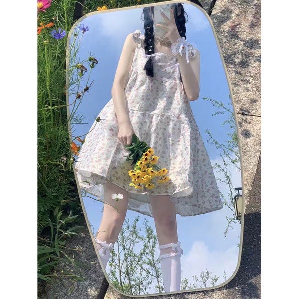 NRVP Đầm nữ không tay in họa tiết hoa thời trang