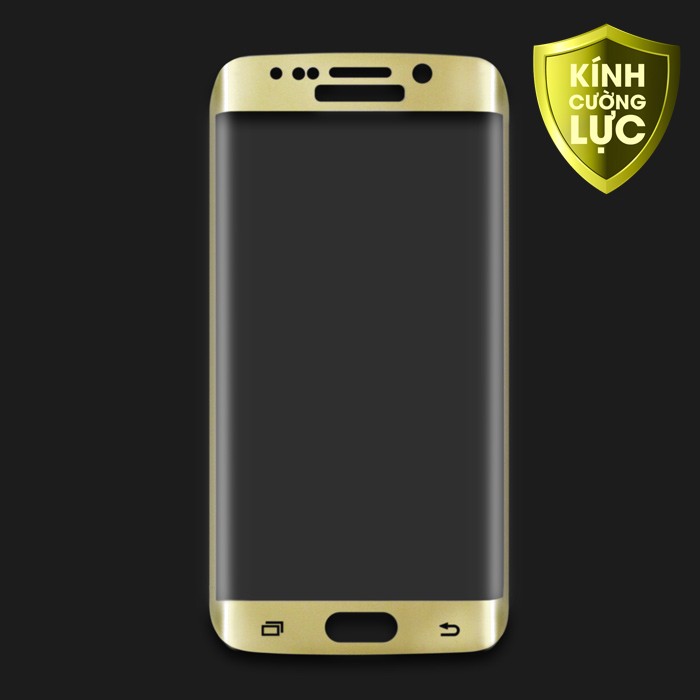 Kính cường Samsung S6 Edge Full LCD(Vàng Gold)