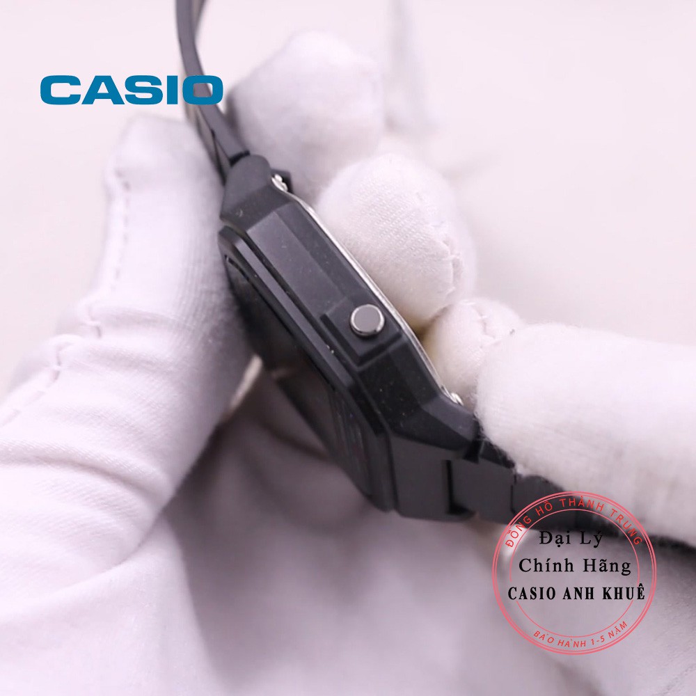 Đồng hồ nam dây nhựa Casio chính hãng W-217H-1AVDF pin 7 năm