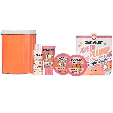 Hộp quà tặng dưỡng thể SOAP &amp; GLORY Original Pink Collection-Tin 5 món travel size