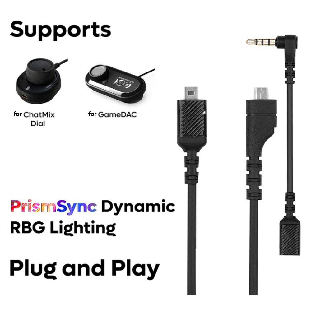 Dây Cáp Tai Nghe Bện Sợi Siêu Bền 3.5mm Thay Thế Cho SteelSeries