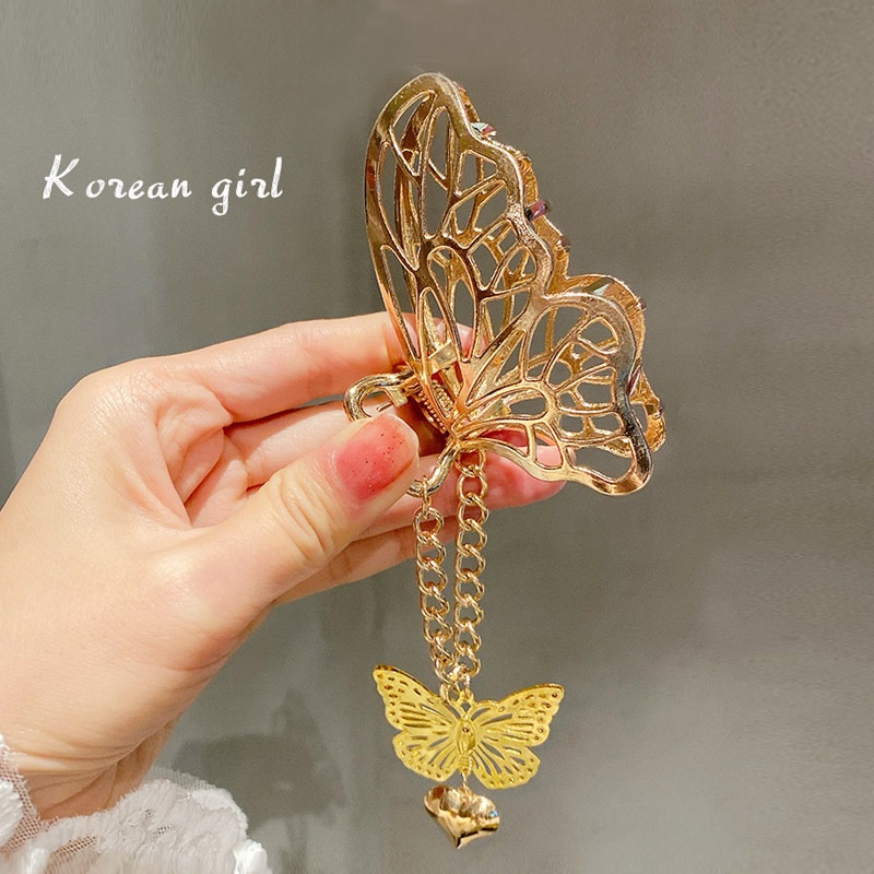 Kẹp Tóc Hình Bướm Bằng Kim Loại 2022