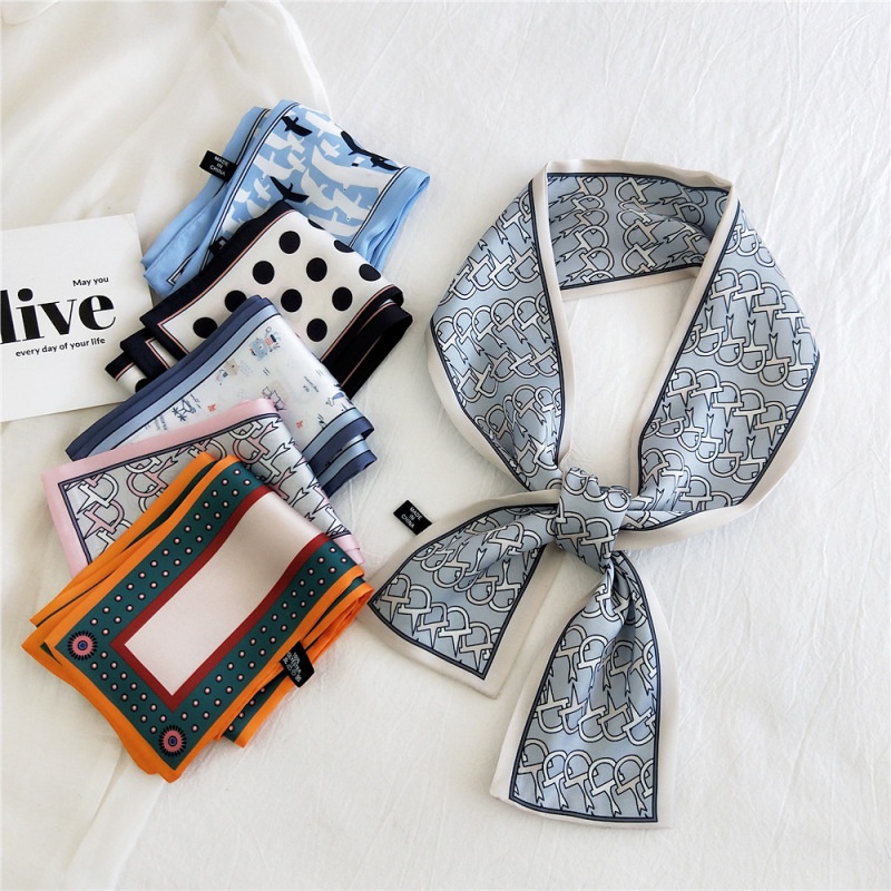 Khăn Quàng Cổ Dài 9 * 96cm Chất Lượng Cao Nhiều Màu Sắc Tùy Chọn Có Hai Tông Màu Đỏ Mèo Xanh Dương Nâu Cam Hồng Đốm Cỏ Xanh Lá d