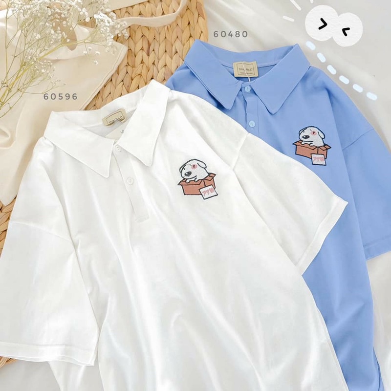[ Rẻ vô địch ] Áo polo có cổ icon cún