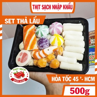 ( HỎA TỐC 2H - HCM ) Set viên thả lẩu  ( 500 Gram ) Viên lẩu nhiều loại ( Thanh cua, viên tôm, cá toboki...)